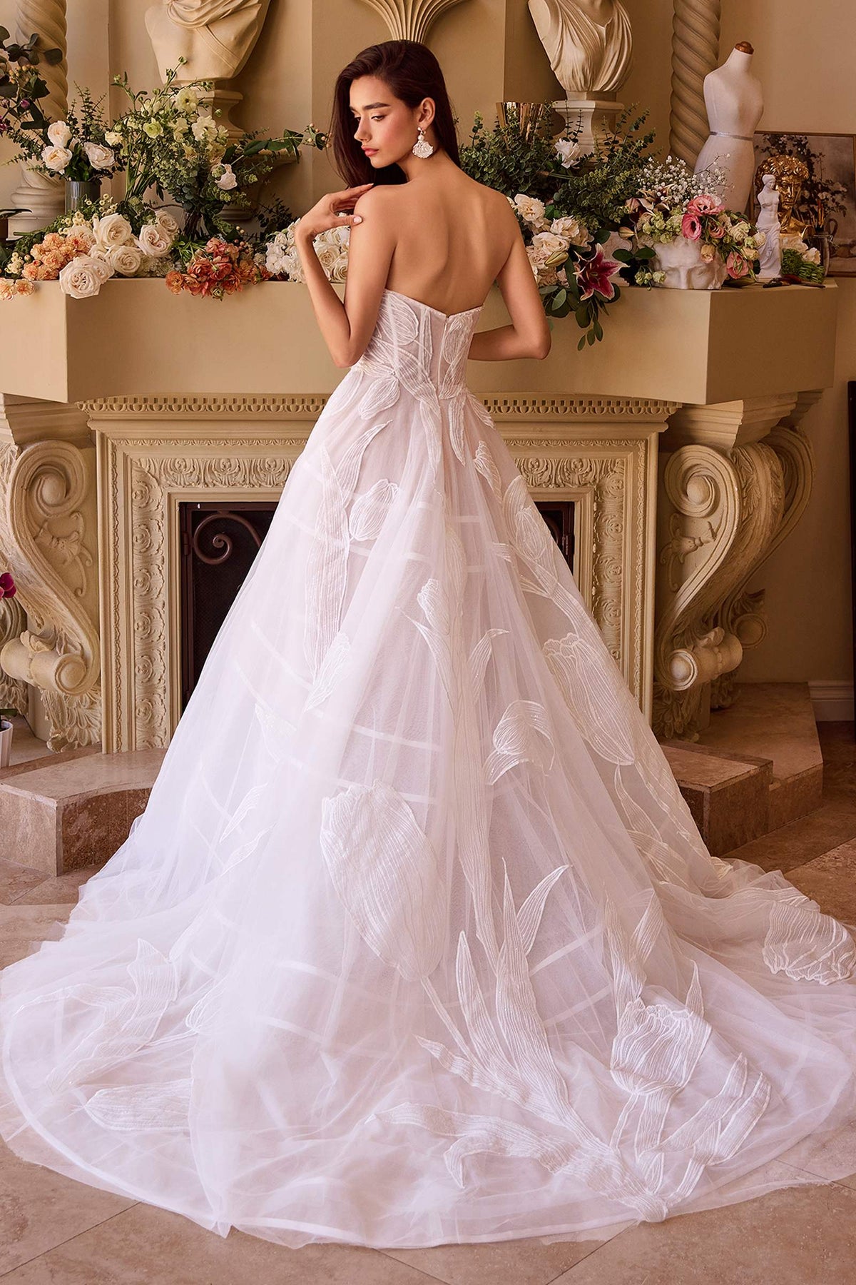 Andrea & Leo WL043 Dress Tullip Sequin Embroidered Wedding Ball Gown by DiscountDressShop