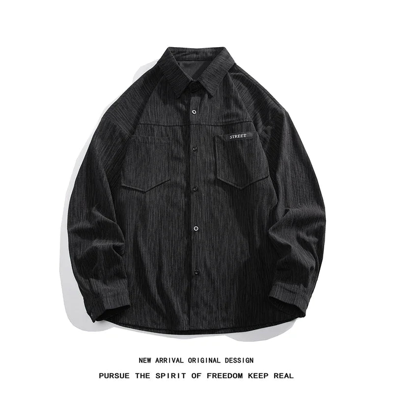 Men's Oversized Button-Up Shirts by Trendy Attic Store01