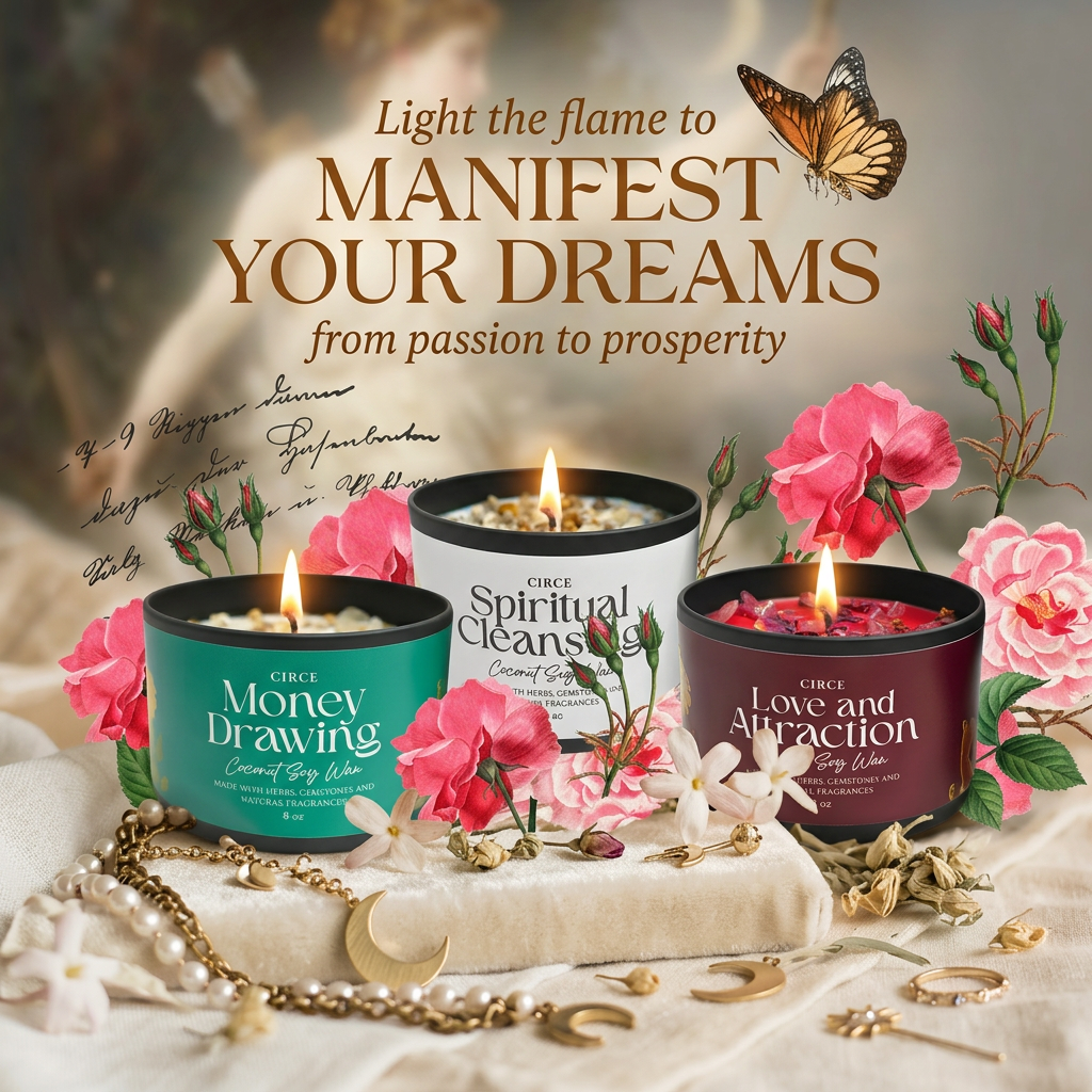 Home Blessing Candle — 8‑oz Harmony & Protection by Circe Boutique