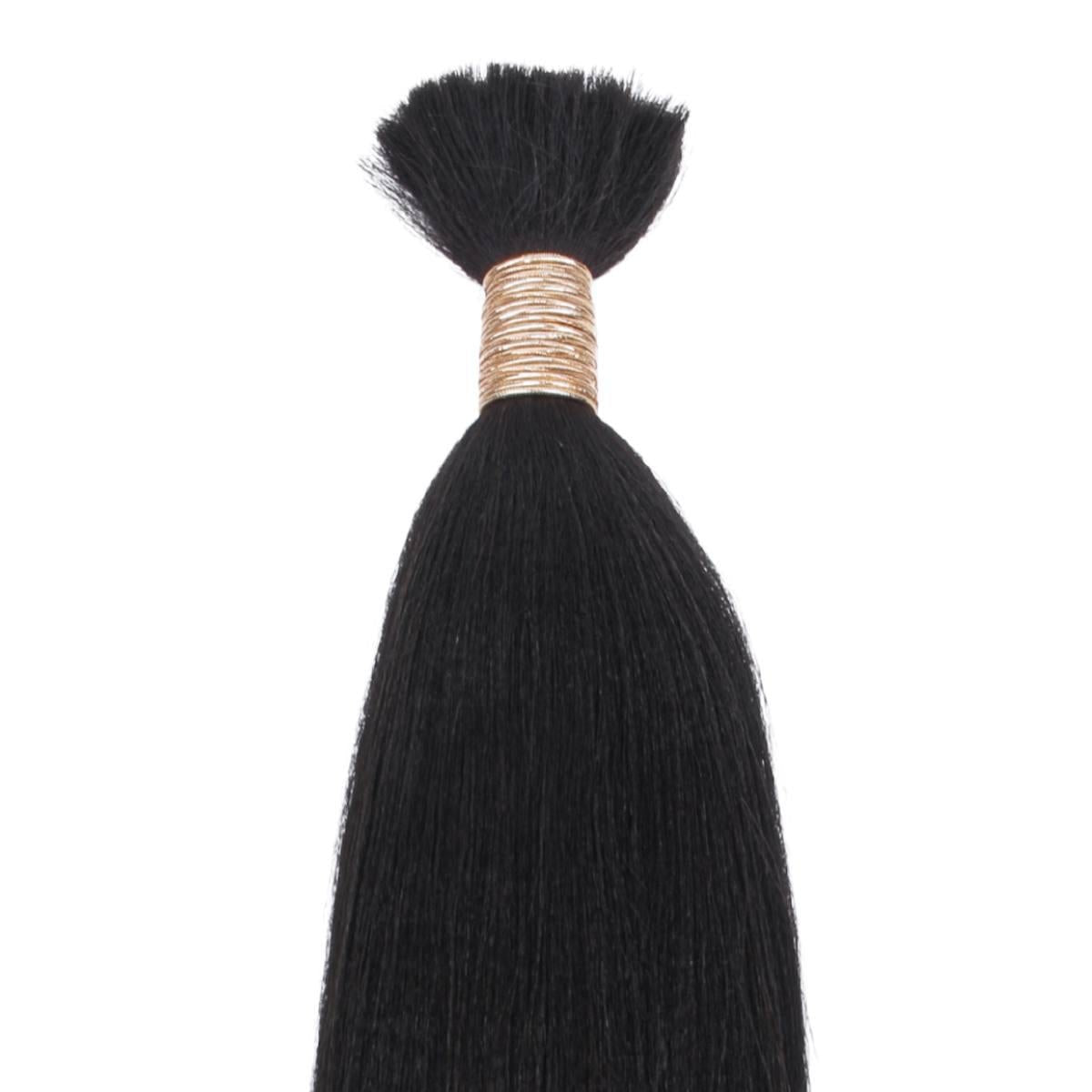 Yaki Straight Bulk 100% Human Braiding Hair by Private Label