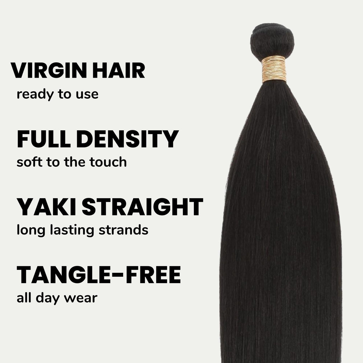 Yaki Straight 100% Human Hair Bundles by Private Label