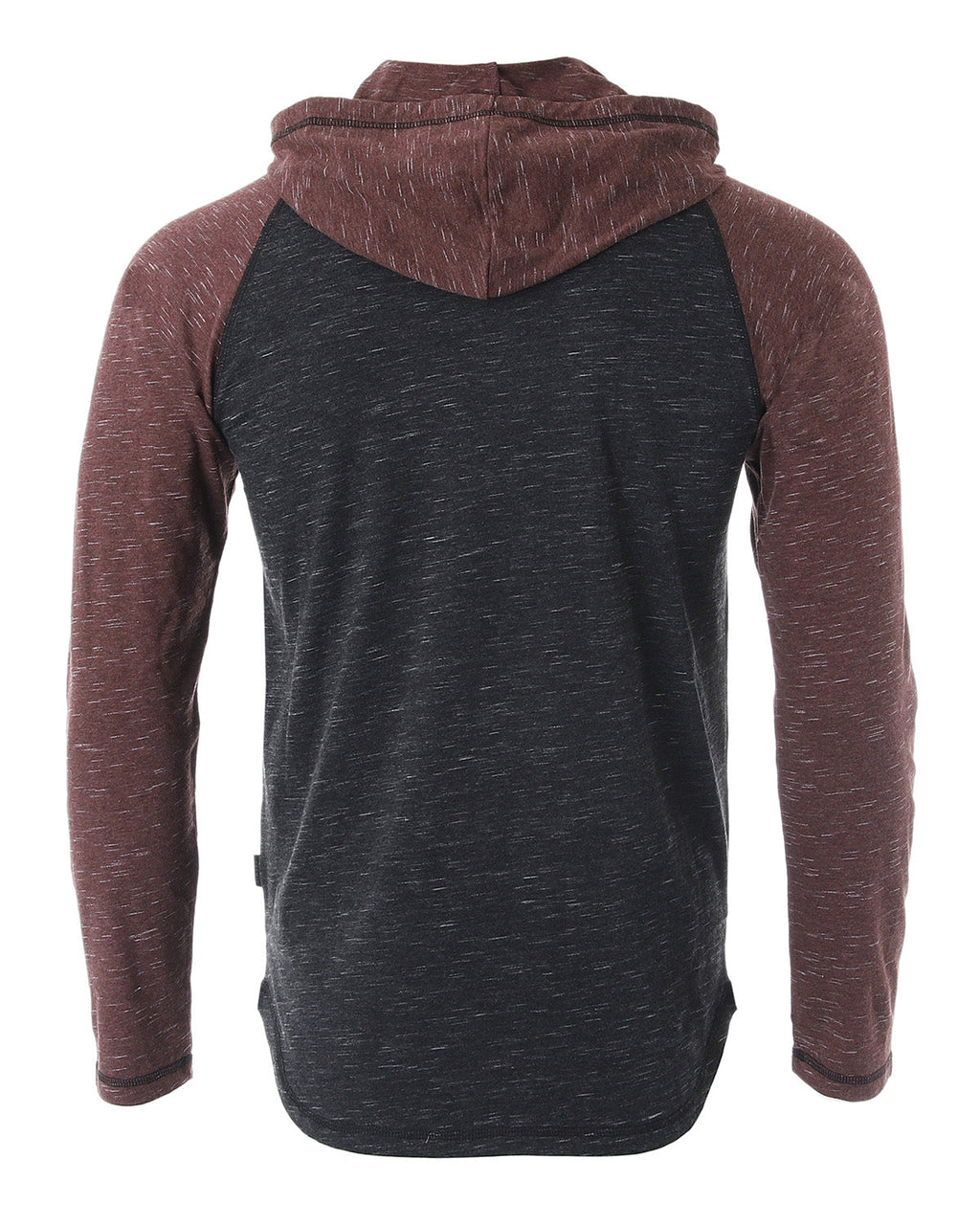 ZIMEGO Mens Long Sleeve Lightweight Hooded Henley – Color Block Pullover Hoodie for Casual Gym Workout Travel by ZIMEGO MEN