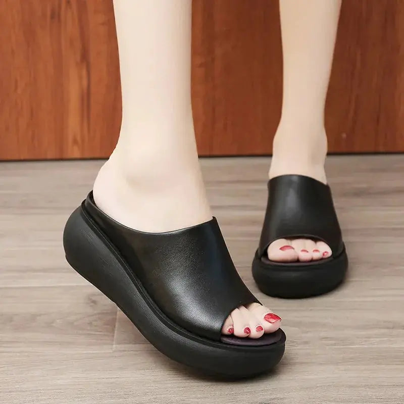 Fashion Platform Wedge Heel Sandals and Slippers for Women by Trendy Attic Store01