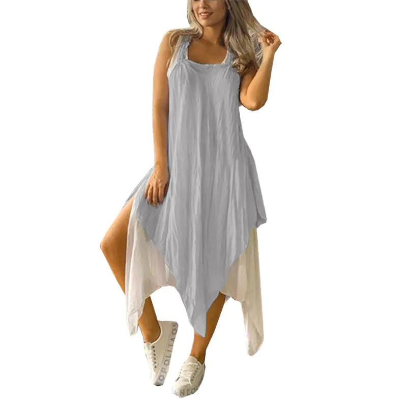 Women's Irregular Two-Piece Dress by Trendy Attic Store01