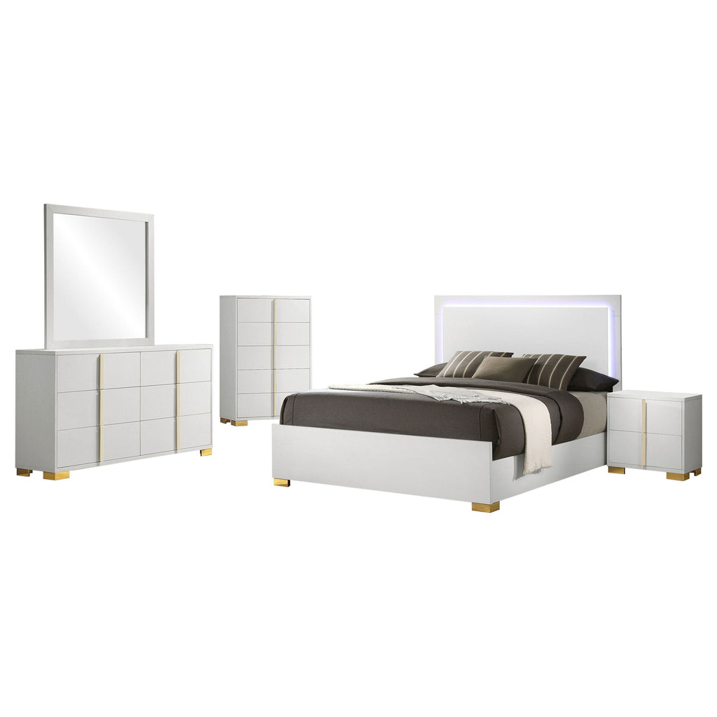 Marceline 5-piece Full Bedroom Set White by Unique Piece Furniture