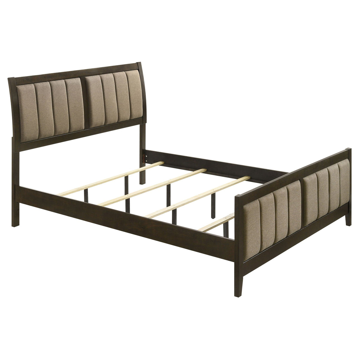 Wilkes 51-inch Upholstered Eastern King Bed Dark Cocoa by Unique Piece Furniture