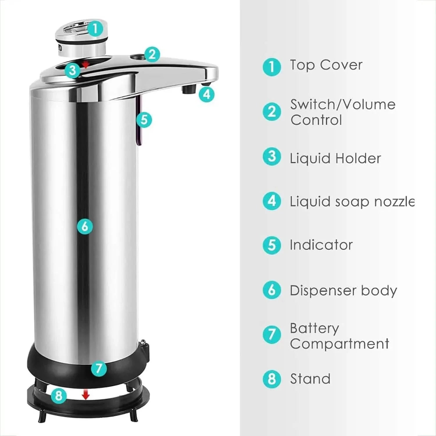 Stainless Steel Automatic Soap Dispenser by DailySale