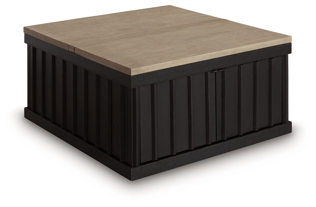 Rylandyn - Lift Top Cocktail Table - Black / Light Brown by Unique Piece Furniture