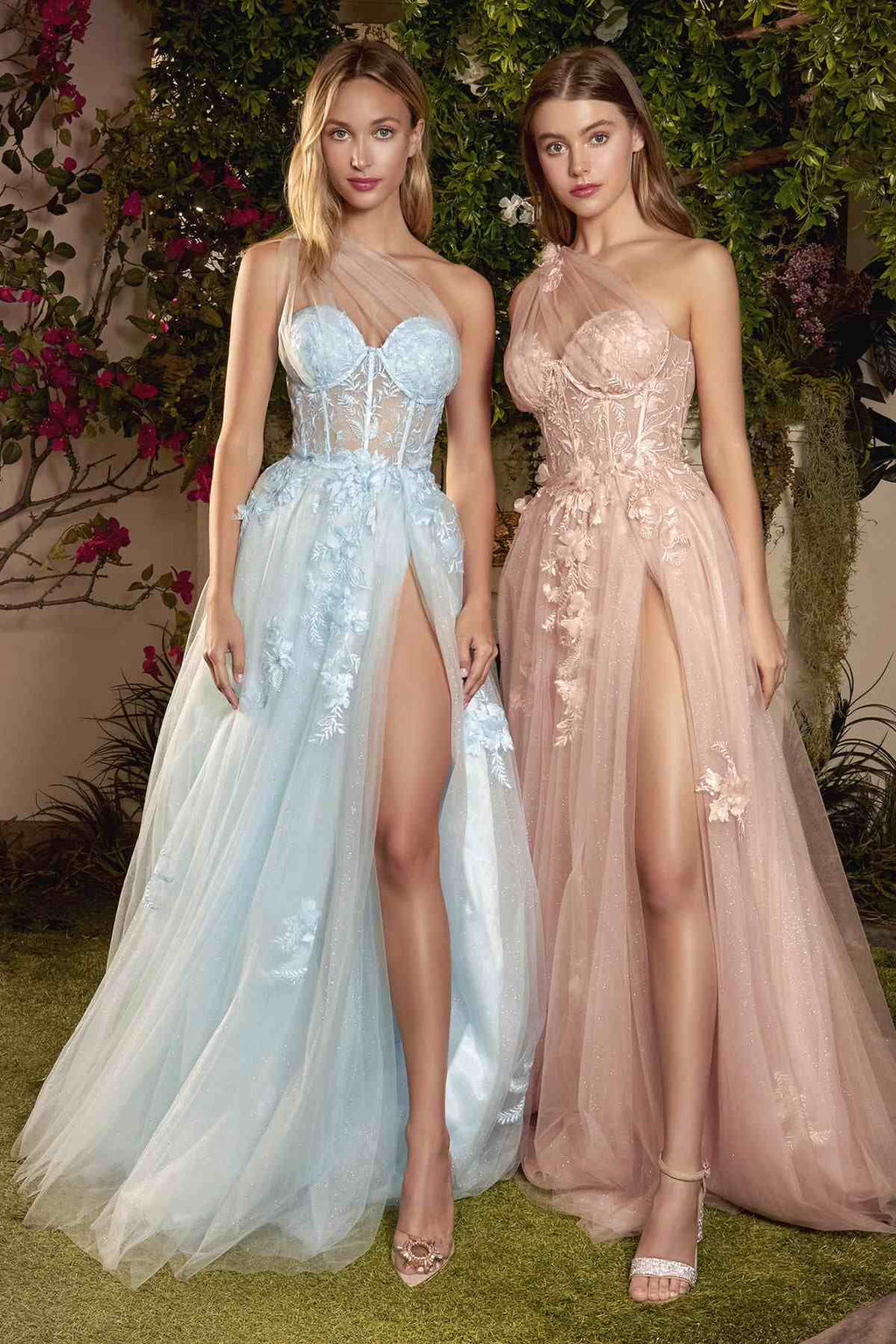 Andrea & Leo A1053 Leila A-Line Ball Gown One Shoulder by DiscountDressShop