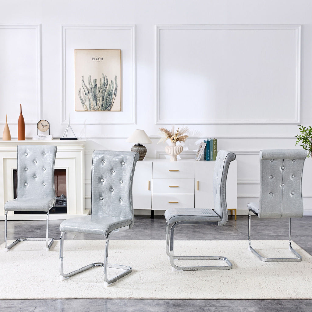 Elegant Design Upholstered Dining Chairs by Unique Piece Furniture