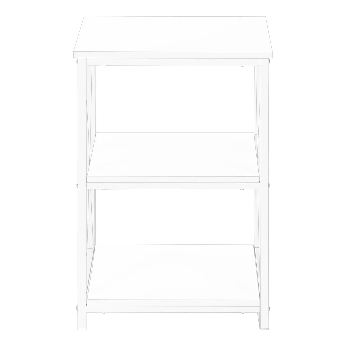 3 Tier Accent Table, Side Marble Look Contemporary & Modern by Unique Piece Furniture