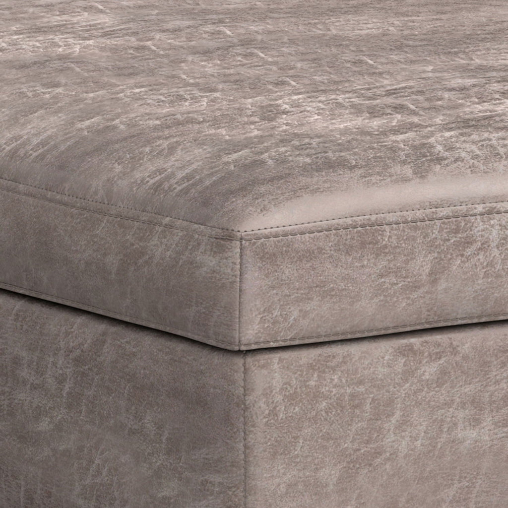 Owen - Multifunctional Square Coffee Table Storage Ottoman by Unique Piece Furniture