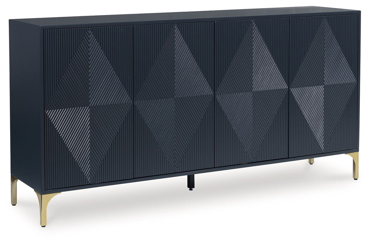 Loirwick - Accent Cabinet - Dark Blue by Unique Piece Furniture