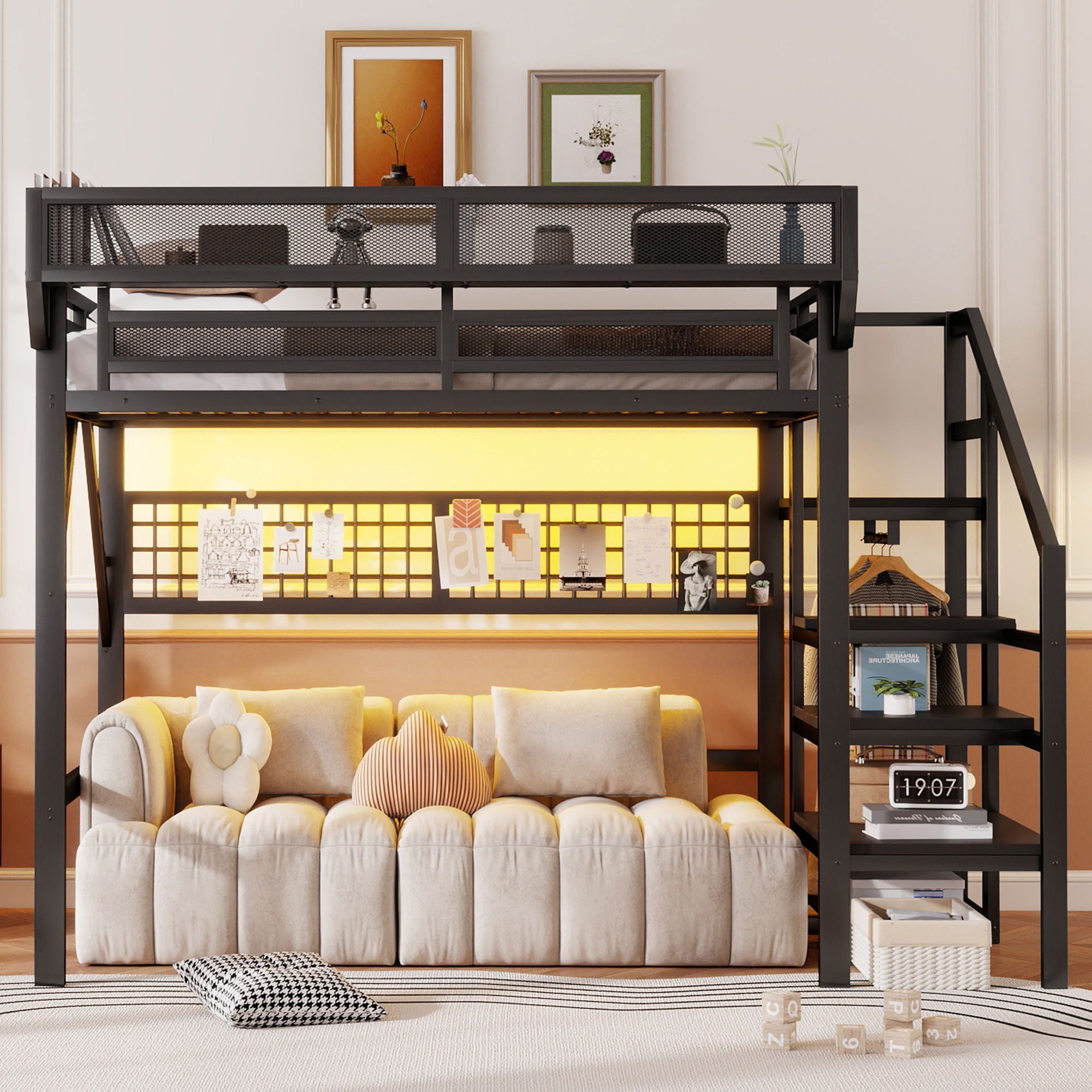 Loft Bed With Stairs And Storage by Unique Piece Furniture