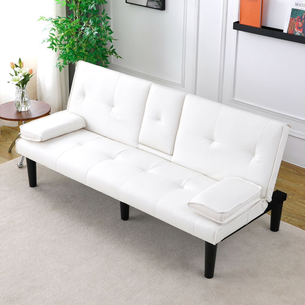 Sofa Bed With Foldable Design And Cup Holder by Unique Piece Furniture