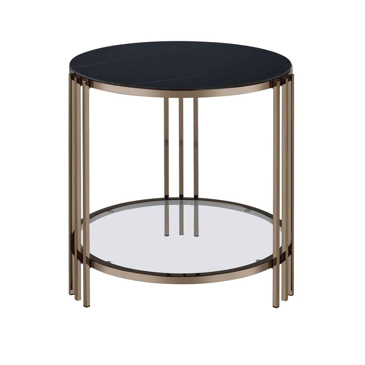 Abisha - Sintered Stone Top Round Table by Unique Piece Furniture