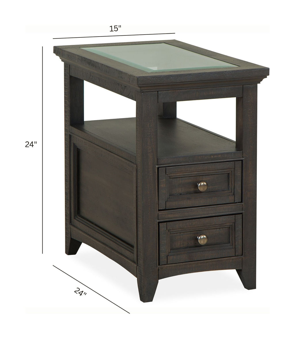Westley Falls - Chairside End Table - Graphite by Unique Piece Furniture