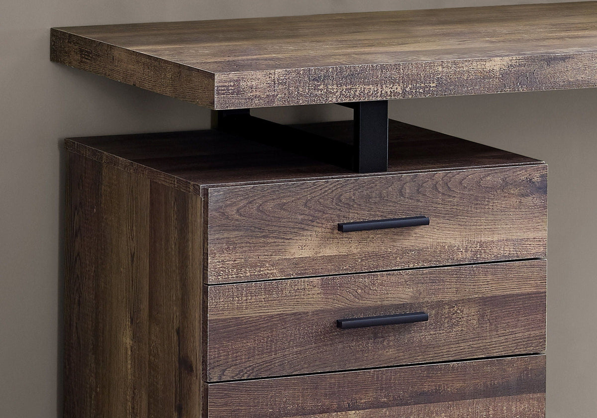 Computer Desk For Home Office, Left, Right Set - Up, Ample Storage Drawers by Unique Piece Furniture