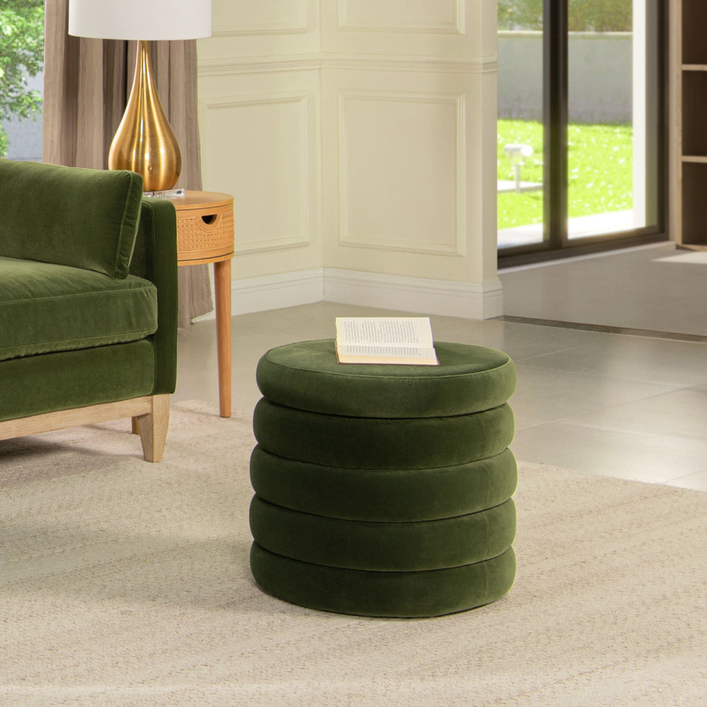 Fuji - Oversized Round Storage Ottoman by Unique Piece Furniture