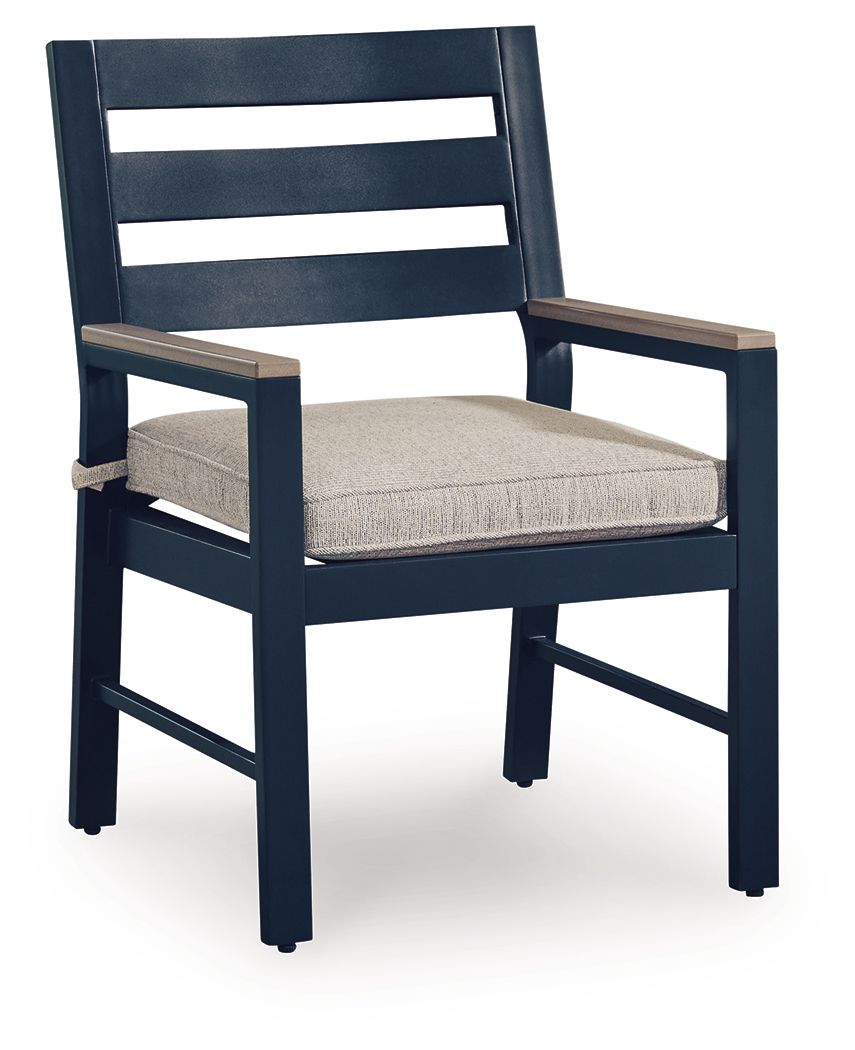 East Beach - Arm Chair With Cushion (Set of 2) - Blue by Unique Piece Furniture