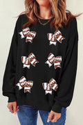 Bow Round Neck Long Sleeve Sweatshirt by Wild and Free Boutique
