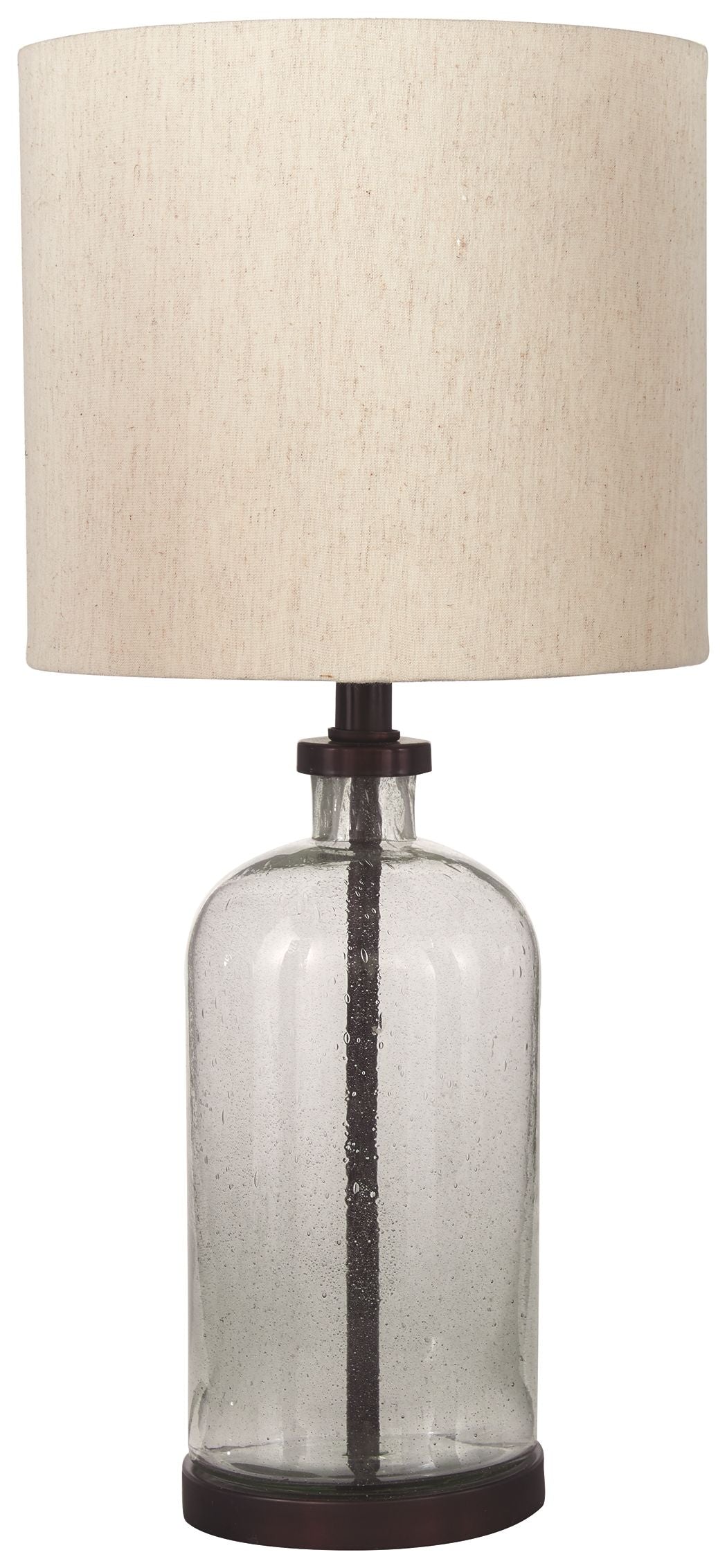 Bandile - Glass Table Lamp - Clear / Bronze Finish by Unique Piece Furniture