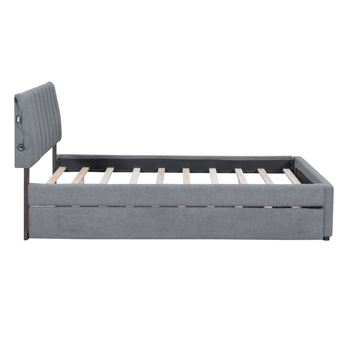 Upholstered Platform Bed With Trundle by Unique Piece Furniture