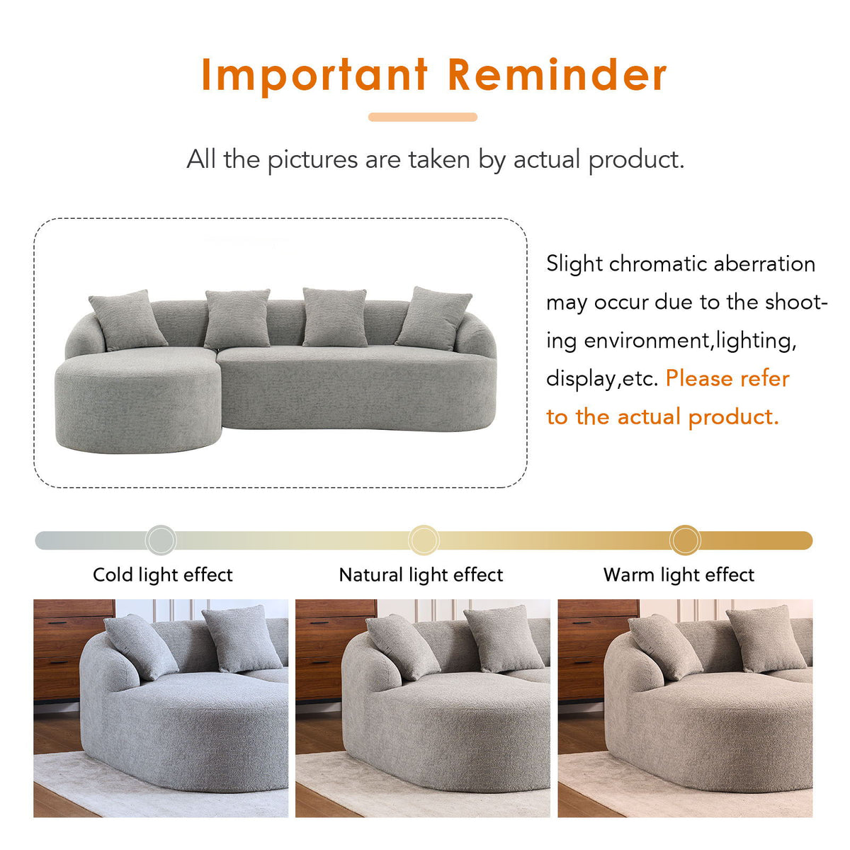 Combined Sofa With 4 Pillows by Unique Piece Furniture
