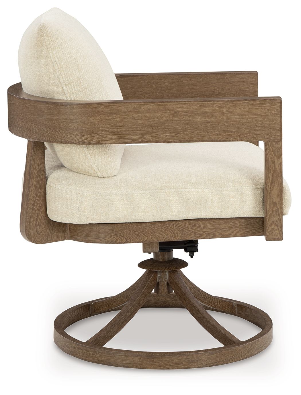 Serene Bay - Swivel Chair With Cushion (Set of 2) - Dark Brown / White by Unique Piece Furniture