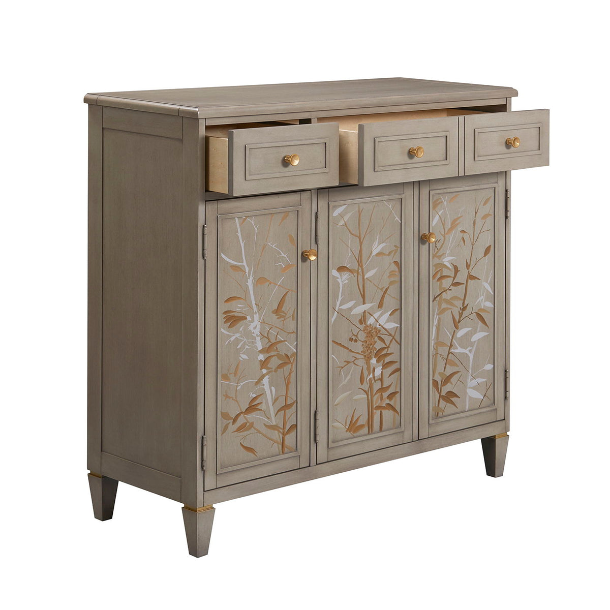 Dauphin - Handpainted Entryway Storage Cabinet - Gray Cashmere by Unique Piece Furniture