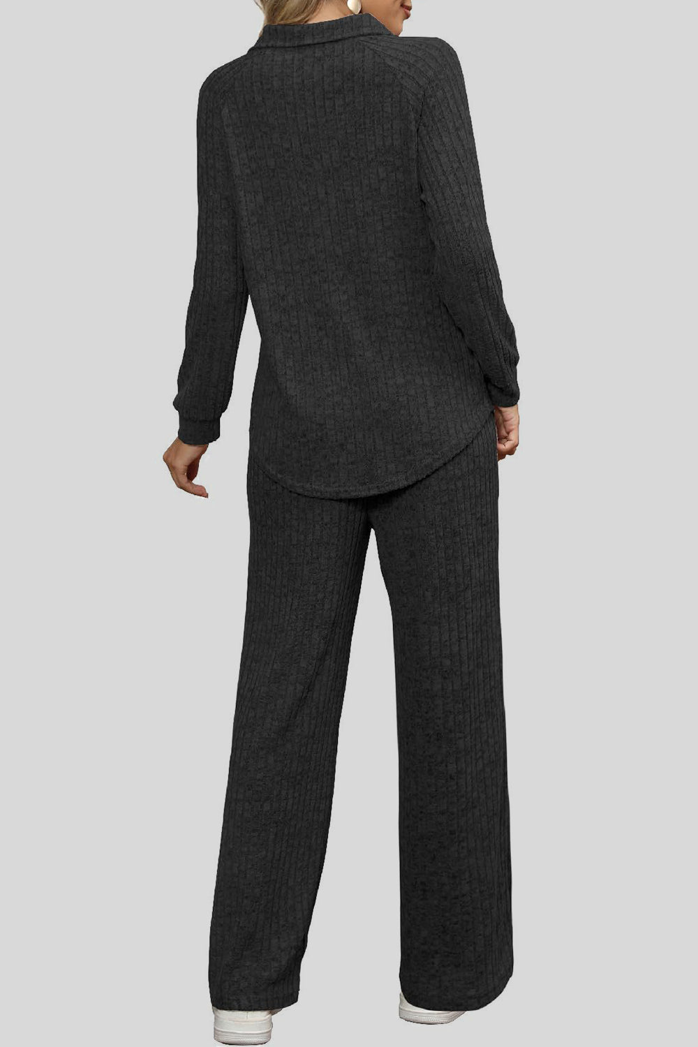 Ribbed Long Sleeve Top and Pocketed Pants Set by Wild and Free Boutique