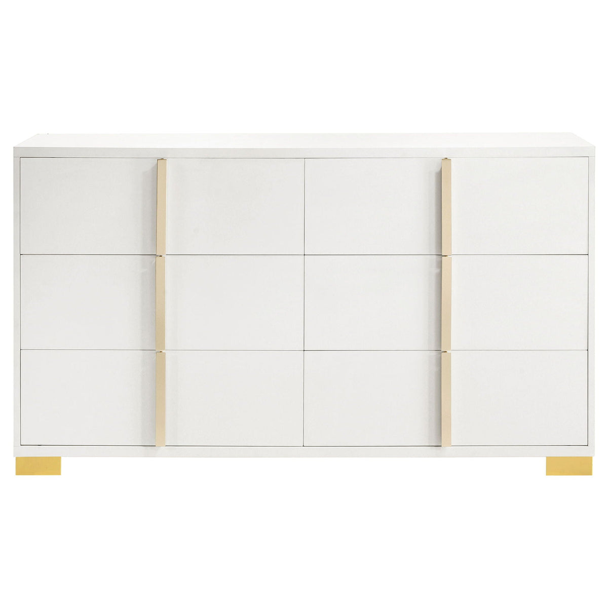 Marceline 6-drawer Dresser White by Unique Piece Furniture