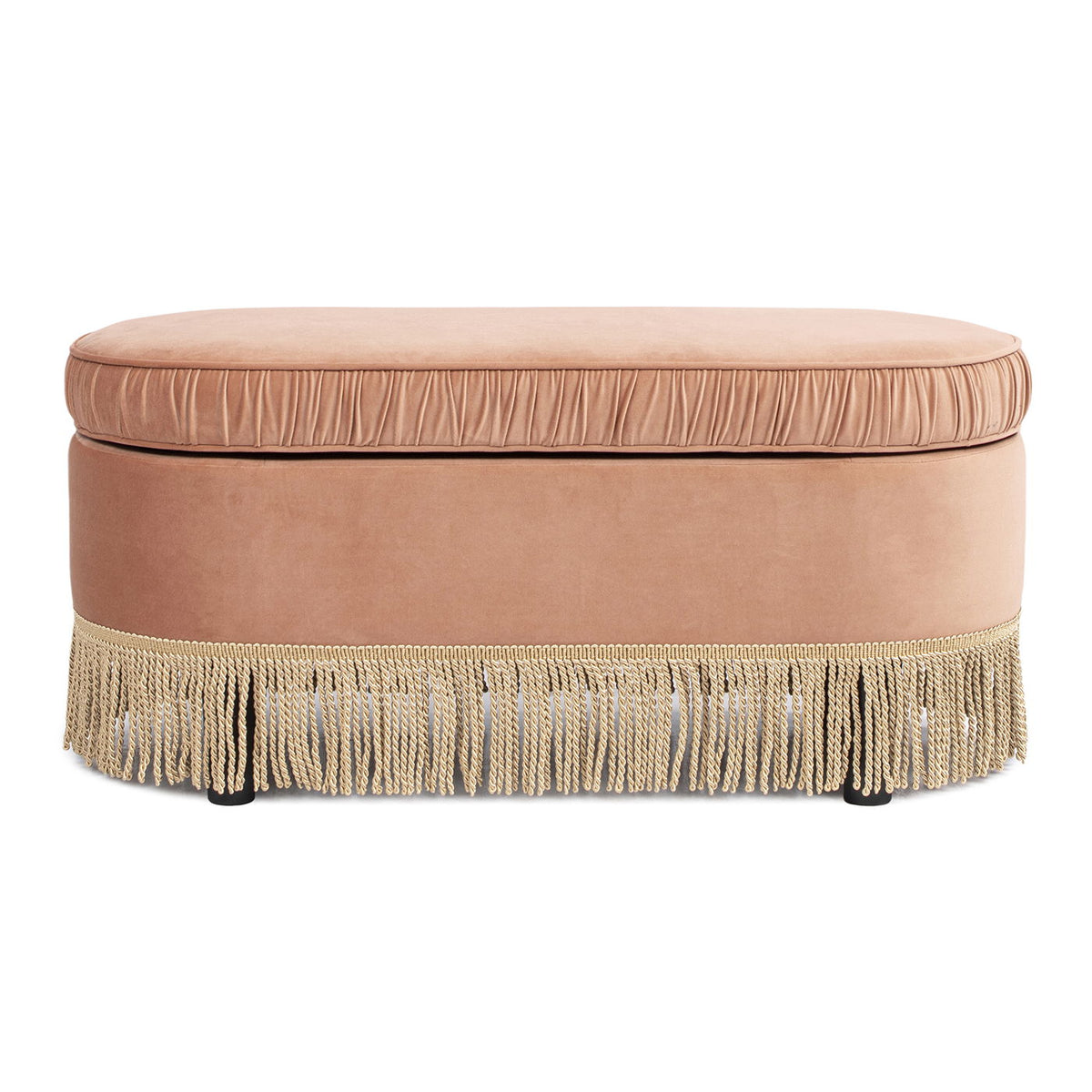 Serena - Contemporary Design Oval Storage Bench Ottoman by Unique Piece Furniture