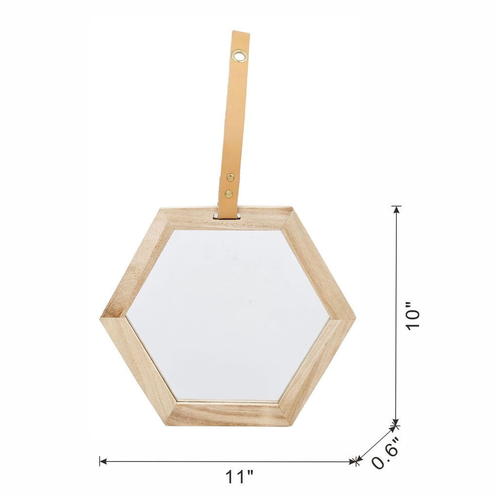 Harlan - Wall Accent Hexagon Mirror by Unique Piece Furniture