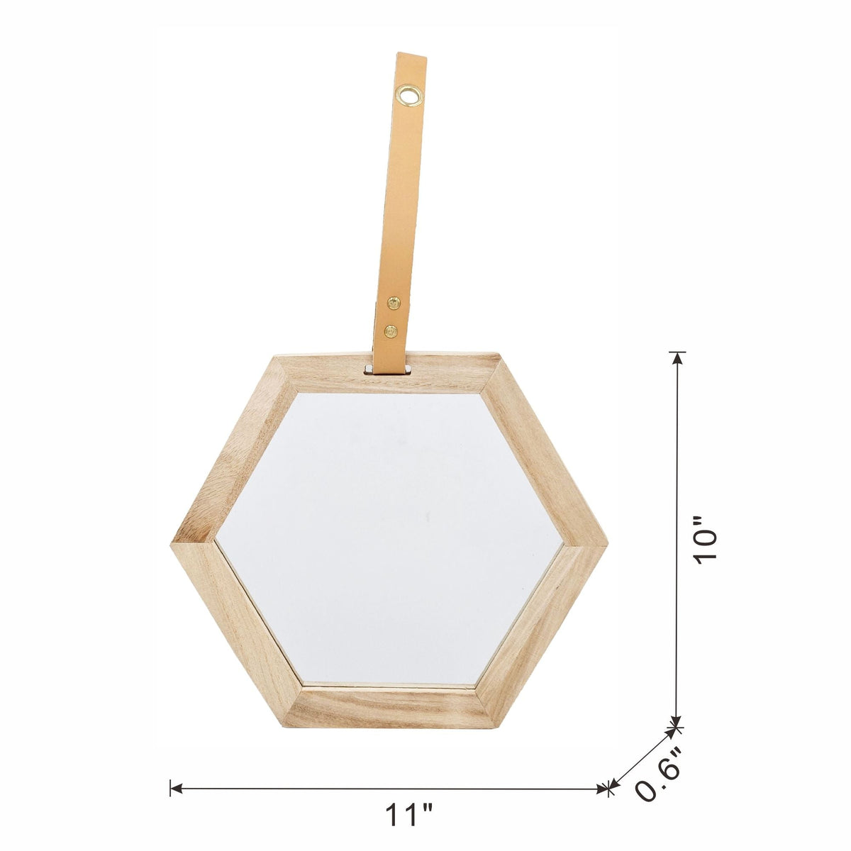 Harlan - Wall Accent Hexagon Mirror by Unique Piece Furniture