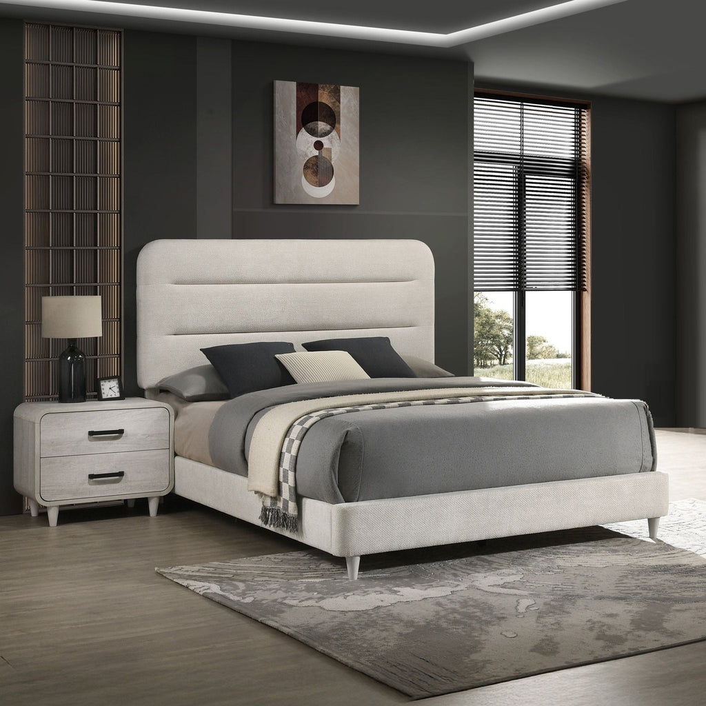 Nightstand With 2 Drawers, Ample Storage Space - Antique White by Unique Piece Furniture