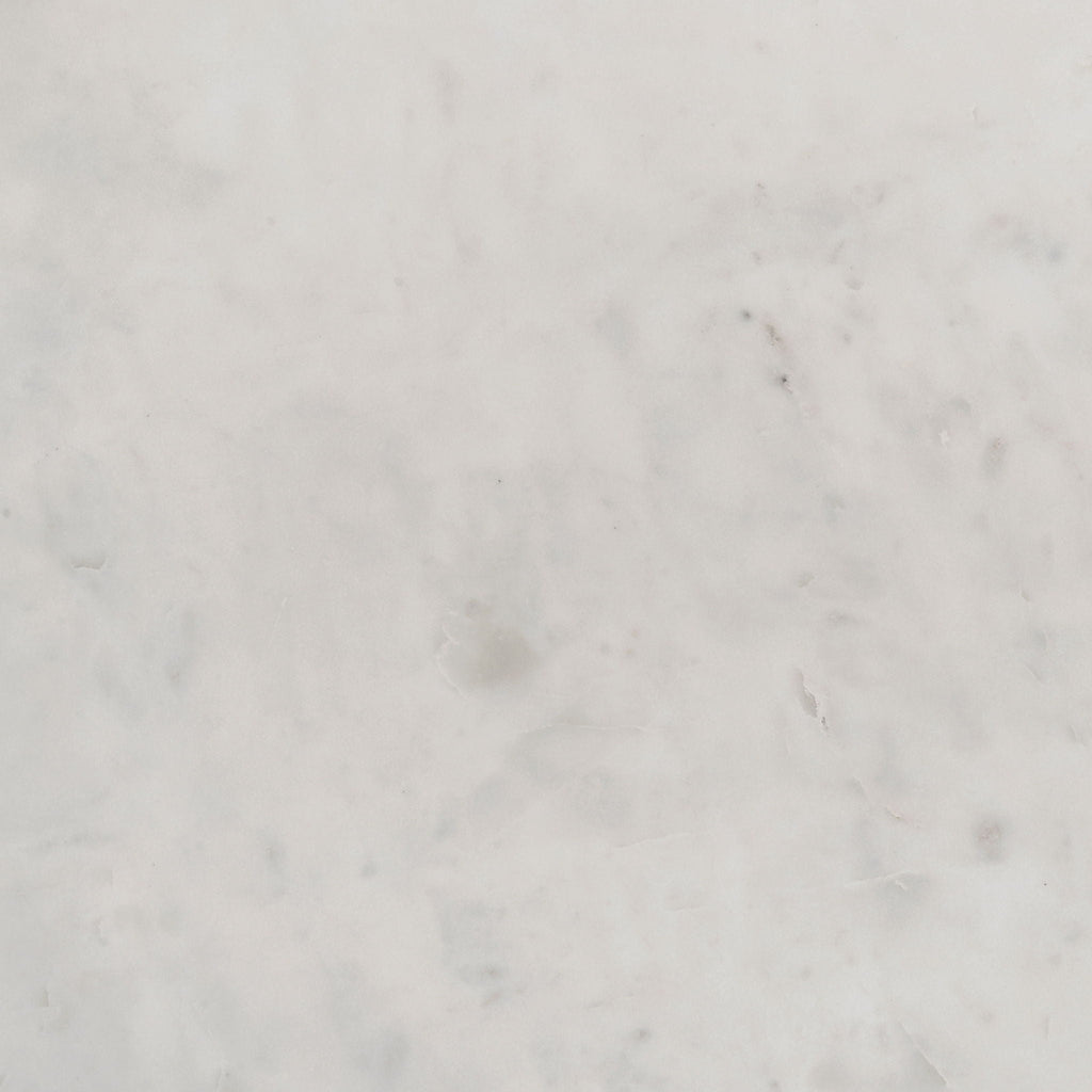 Astoria Round Genuine Marble Side End Table White by Unique Piece Furniture