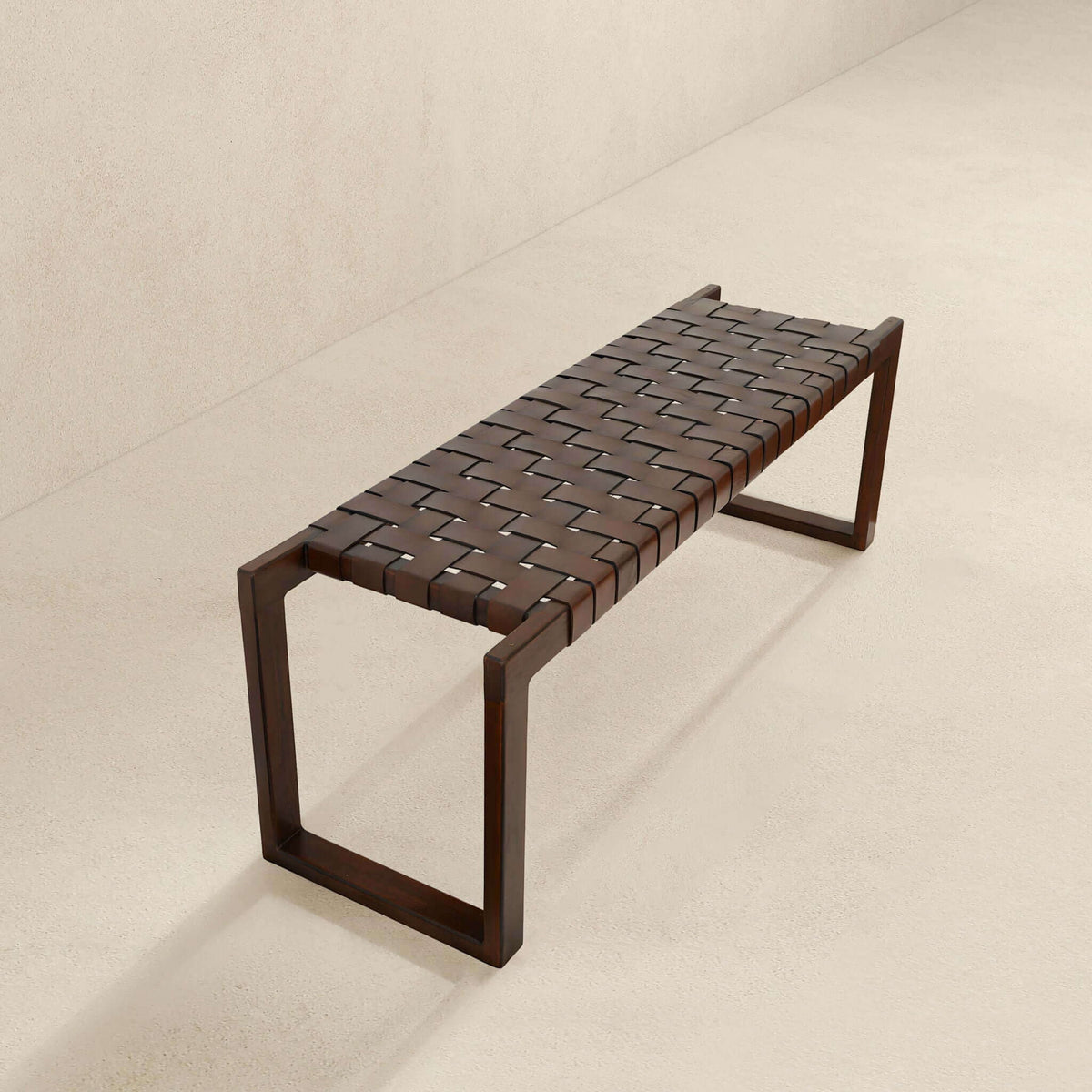 Christina - Bench - Cognac / Dark Brown / Tan by Unique Piece Furniture