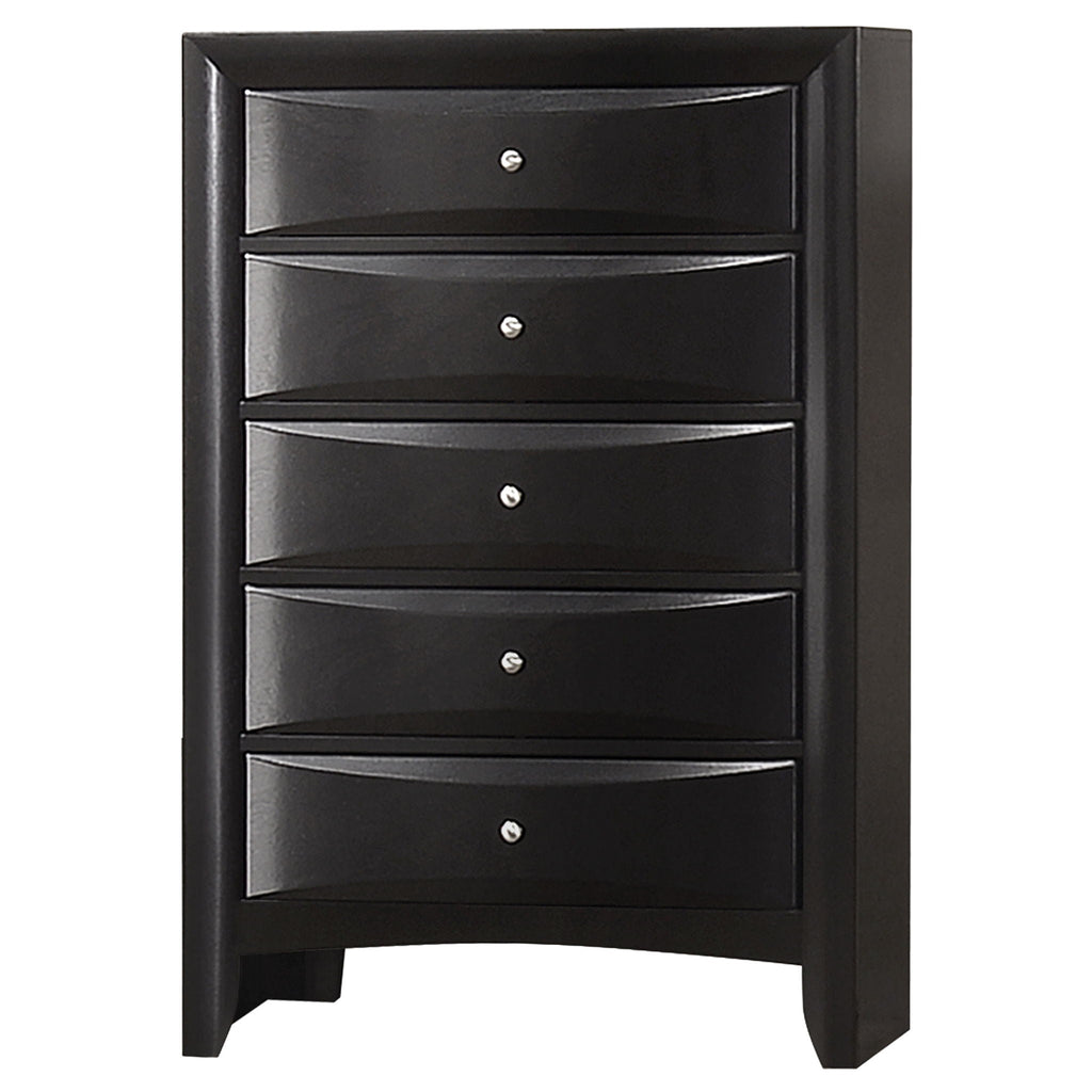 Briana 5-drawer Bedroom Chest Black by Unique Piece Furniture