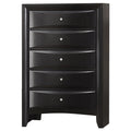 Briana 5-drawer Bedroom Chest Black by Unique Piece Furniture