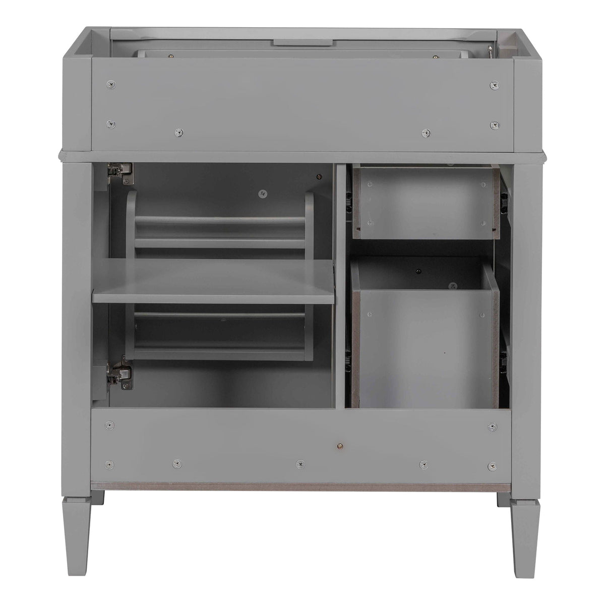 Bathroom Vanity With 2 Drawers And Tip-Out Drawer, Storage Cabinet by Unique Piece Furniture