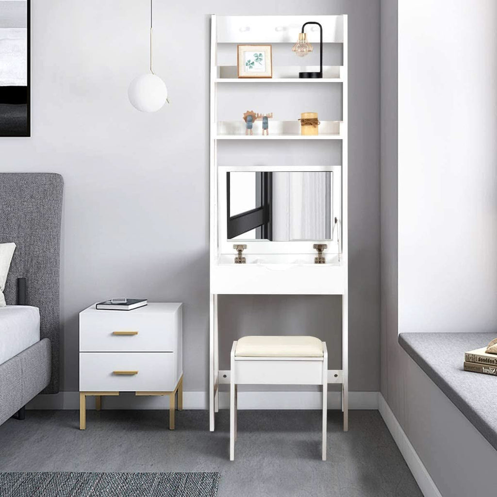 3 In 1 Vanity Table With Flip Top Mirror Makeup Desk by ShipItFurniture