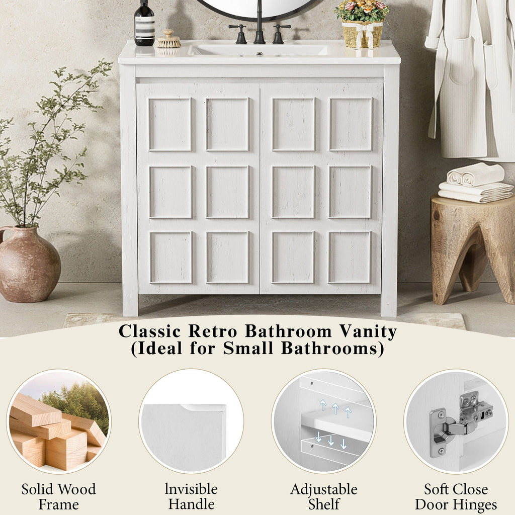 Bathroom Vanity Organizer With Sink, Combo Cabinet Set, Bathroom Storage Cabinet by Unique Piece Furniture