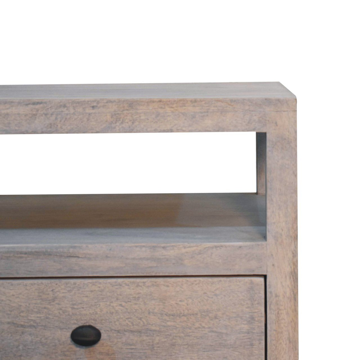 2 Drawer Open Bedside Table - Gray Ash by Unique Piece Furniture