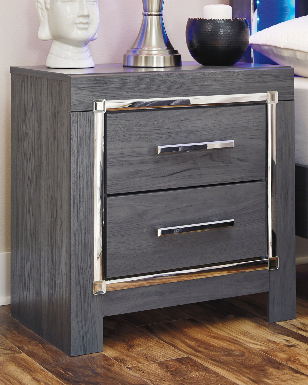 Lodanna - Two Drawer Night Stand - Gray by Unique Piece Furniture