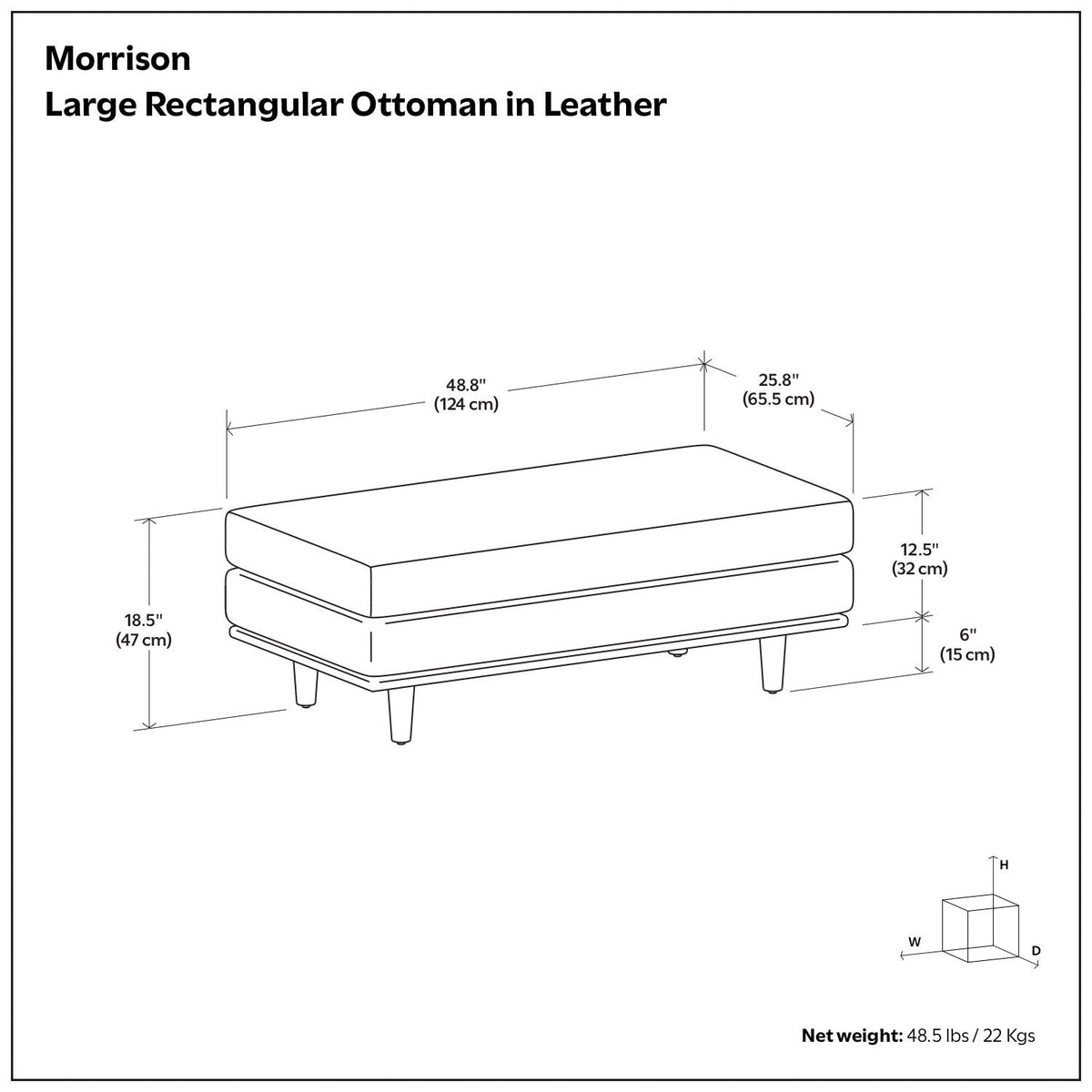 Morrison - Handcrafted Ottoman by Unique Piece Furniture