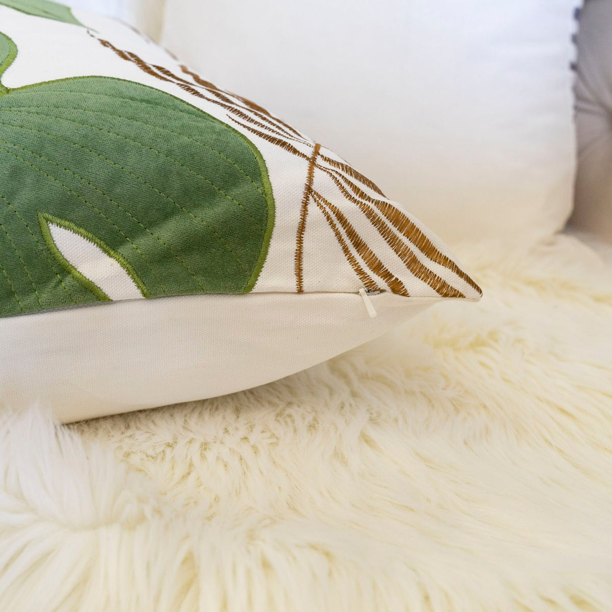 Autumn Vibes Leaf Accent Pillow by Unique Piece Furniture