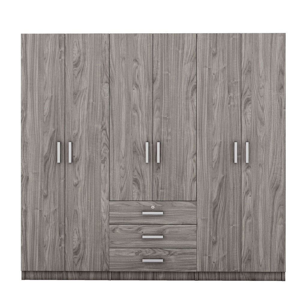 6 Doors Wardrobe Storage For Bedroom, With Big Drawers by Unique Piece Furniture