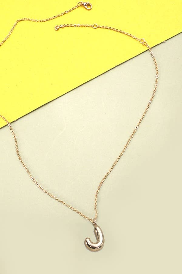 BALLOON BUBBLE PERSONALIZED INITIAL NECKLACE | 80N108 by Southern Satin