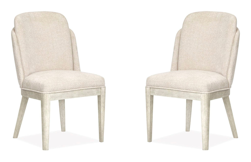 Lorelei - Upholstered Host Chair (Set of 2) - Misty Cloud by Unique Piece Furniture